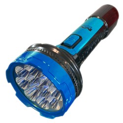 Lanterna de 12 Leds Recarregável Bivolt Maxmidia Azul Max716